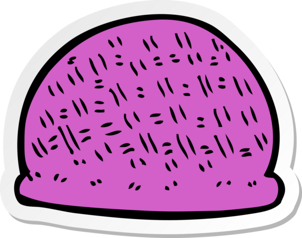 Bir insan tarafından çizilmiş bir çizgi film şapkasının çıkartması.