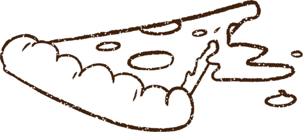 Bir insan tarafından çizilmiş Pizza Kömürü