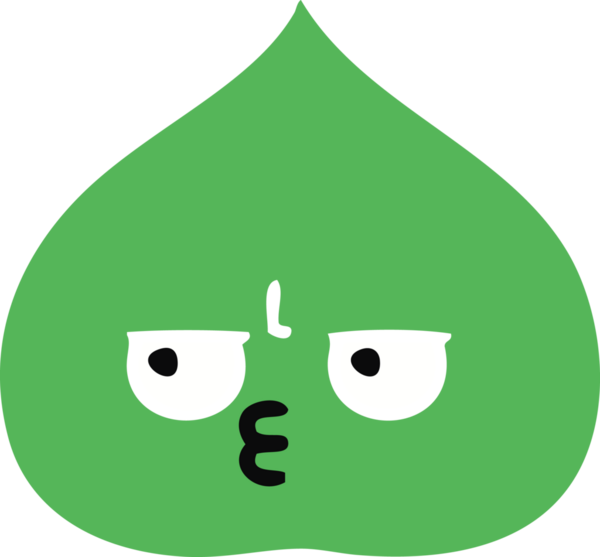 Bir insan tarafından çizilmiş dışavurumsal yaprağın düz renk retro karikatürü