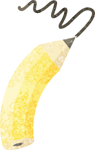 Bir insan tarafından çizilen bir çizginin düz renkli çizimi