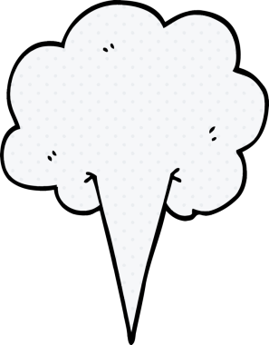 Bir insan tarafından çizilmiş karikatür rüzgarı.