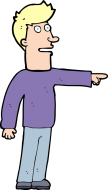 Bir insan tarafından çizilmiş çizgi filmci.