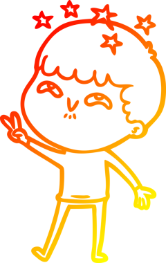 İnsan tarafından çizilmiş bir çizgi film karakteri.