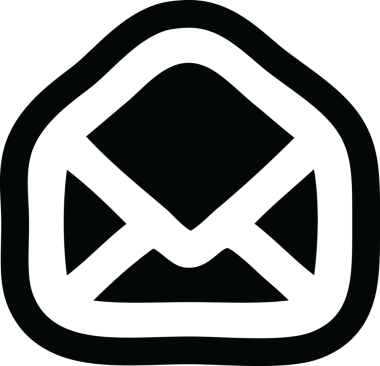 bir insan tarafından çizilmiş zarf harf simgesi