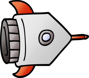 Bir insan tarafından çizilmiş karalama uzay gemisi.