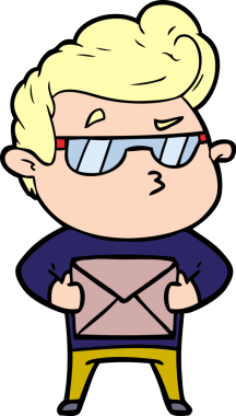 Bir insan tarafından çizilmiş havalı bir çizgi film.