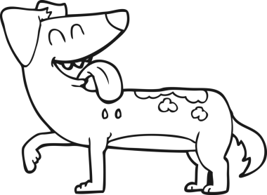 Bir insan tarafından çizilmiş siyah beyaz çizgi film.