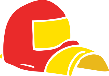 Bir insan tarafından çizilmiş karalama beyzbol şapkası.