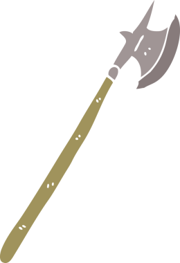 bir insan tarafından çizilmiş bir ortaçağ karalaması.