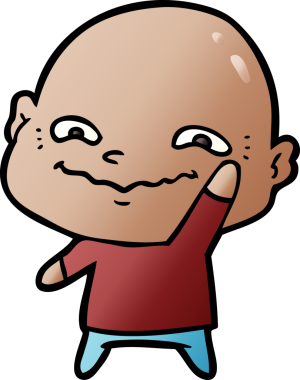 Bir insan tarafından çizilmiş ürkütücü bir çizgi film.