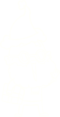 Bir insan tarafından çizilen Noel Adam Tebeşiri