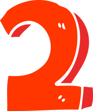 Bir insan tarafından çizilmiş düz renk çizimi.