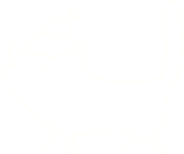 Bir insan tarafından çizilen Kedi Tebeşiri