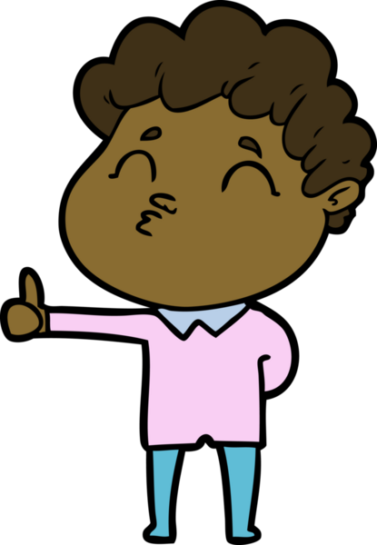 Çizgi film adamı somurtuyor Bir insan tarafından çizilmiş