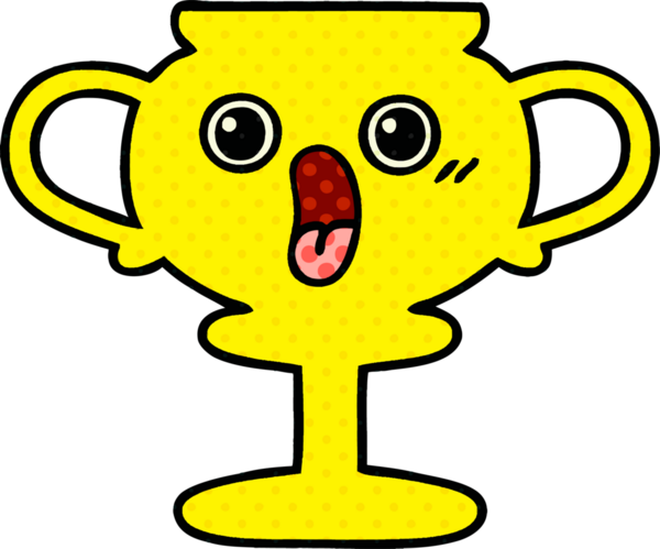 Bir insan tarafından çizilmiş bir kupanın çizgi romanı.