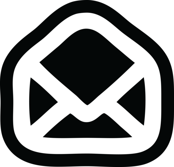 bir insan tarafından çizilmiş zarf harf simgesi