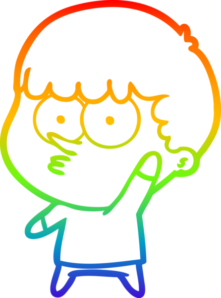 gökkuşağı gradyan çizimi bir çizgi film meraklısı çocuk bir insan tarafından çizilmiş