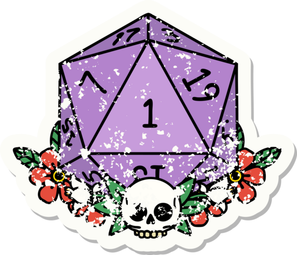 Doğal bir zarın grunge sticker 'ı bir insan tarafından çizilmiş çiçek elementleriyle yuvarlanıyor.