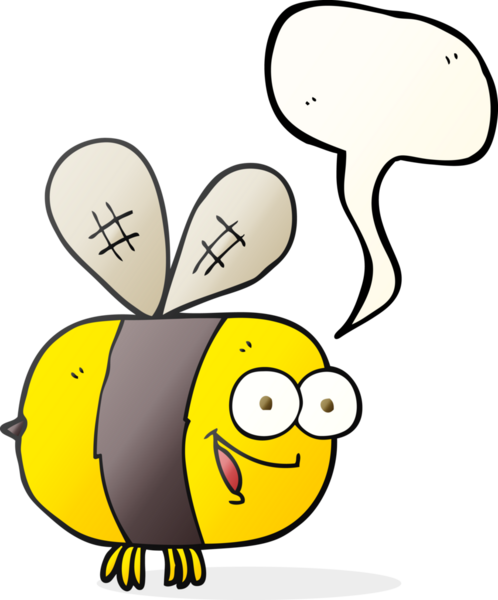 Bir insan tarafından çizilmiş serbest konuşma balonu çizgi film arısı