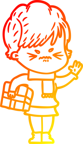 Bir insan tarafından çizilmiş karikatür çizimi.