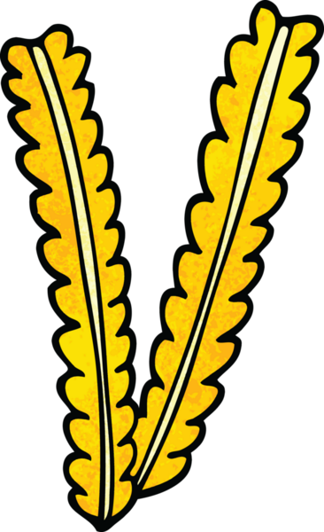 bir insan tarafından çizilmiş buğday karalamaları.