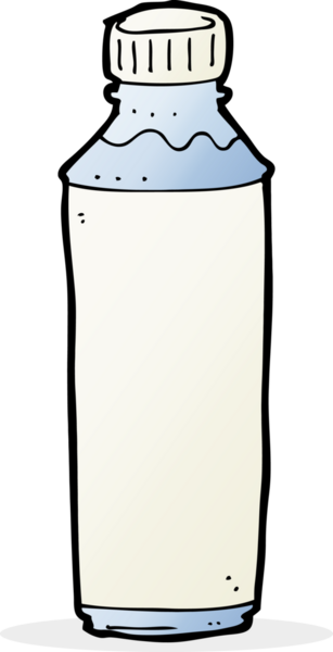 Bir insan tarafından çizilmiş su şişesi.