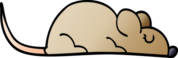 Bir insan tarafından çizilmiş küçük bir fare.