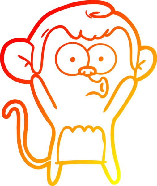 İnsan tarafından çizilmiş bir çizgi film çizimi, bir maymun için sürpriz oldu.