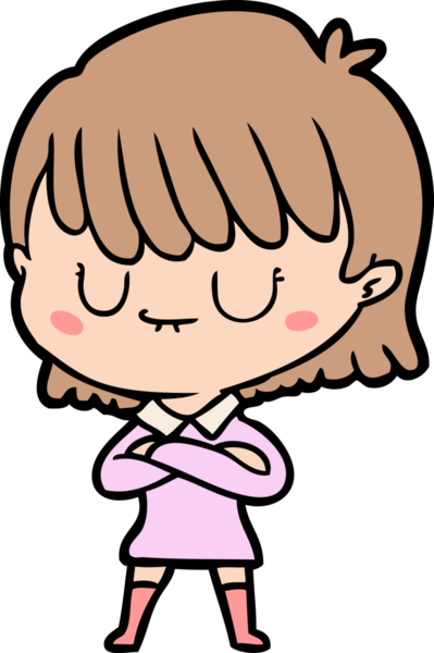 Bir insan tarafından çizilmiş karikatür kadın.