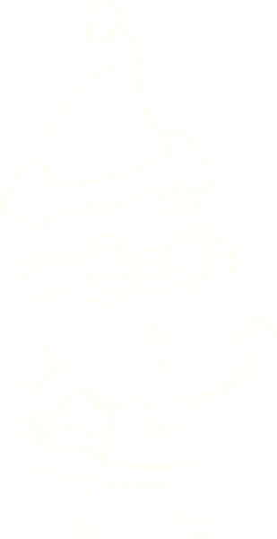 Bir insan tarafından çizilen Noel Adam Tebeşiri