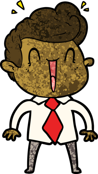 Bir insan tarafından çizilmiş heyecanlı bir çizgi film.