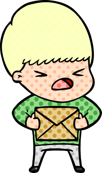 Çizgi film bir insan tarafından çizilmiş stresli adam