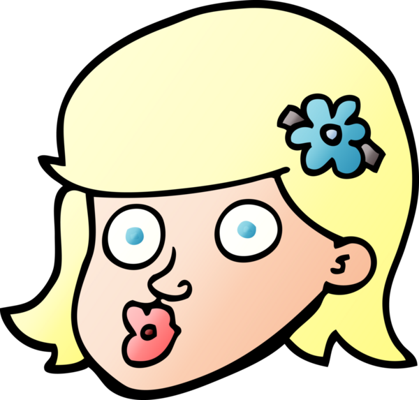 Bir insan tarafından çizilmiş bir kızın vektör gradyan çizim çizimi