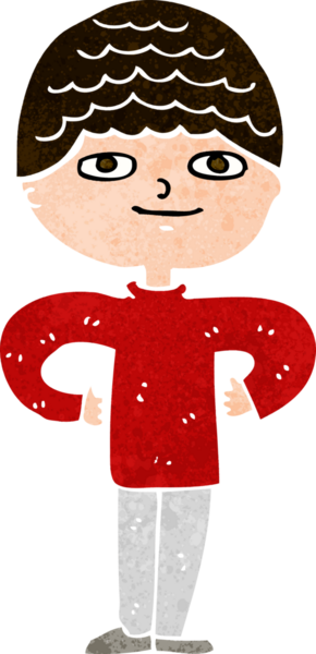 Bir insan tarafından çizilmiş gururlu bir adam.