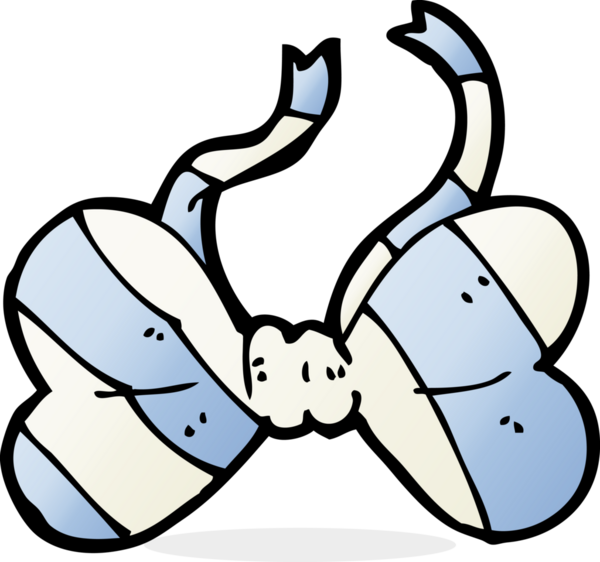 Bir insan tarafından çizilmiş çizgili papyon.