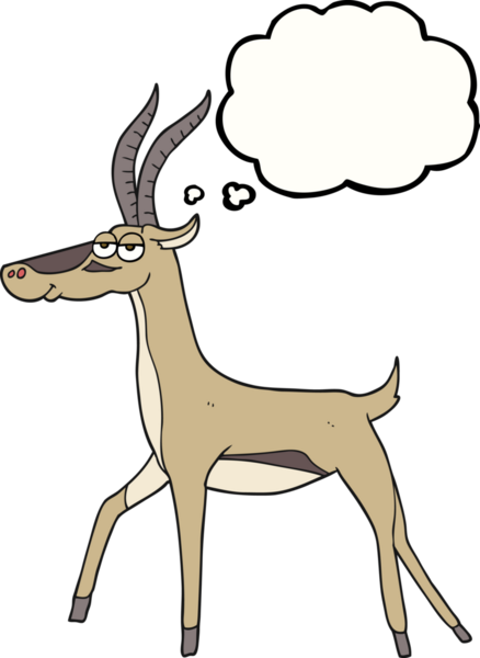 Bir insan tarafından çizilmiş serbest çizim baloncuk ceylanı.