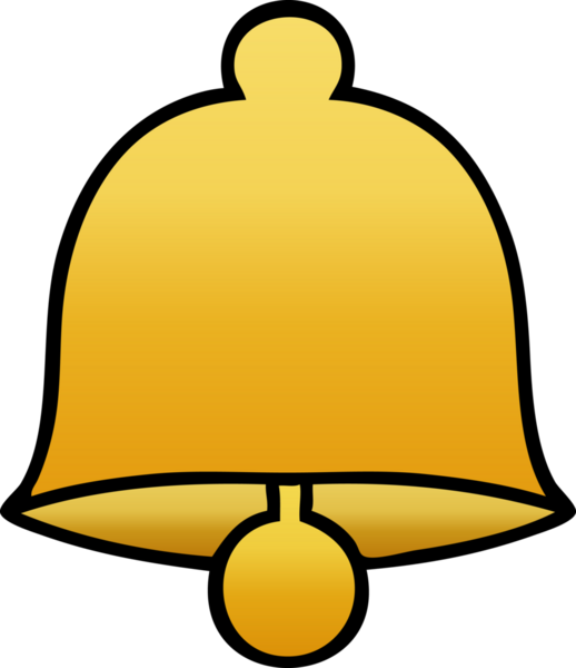 Bir insan tarafından çizilmiş pirinç çanın gölgeli karikatürü