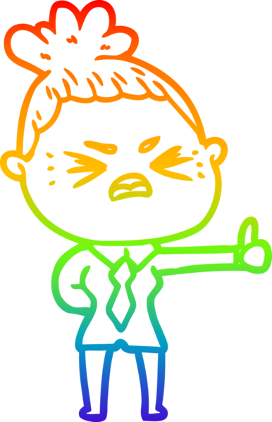 Bir insan tarafından çizilmiş kızgın bir karikatür çizimi.