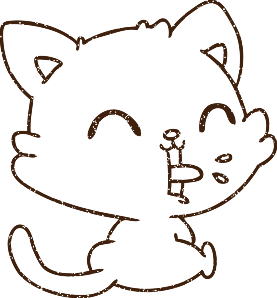 Bir insan tarafından çizilen Kedi Kömürü