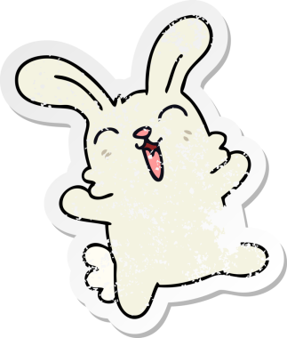 Bir insan tarafından çizilmiş garip bir el çiziminin sıkıntılı çıkartması.