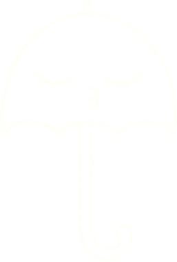 Bir insan tarafından çizilen Şemsiye Tebeşiri