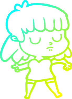 Bir insan tarafından çizilmiş ilgisiz bir karikatür çizimi.