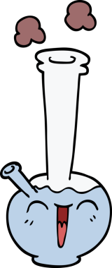 Bir insan tarafından çizilmiş karikatür nargilesi.