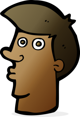 Bir insan tarafından çizilmiş, kafası karışmış bir adam.