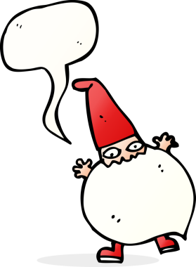 bir insan tarafından çizilmiş küçük bir noel baba çizgi filmi.