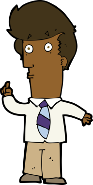 Bir insan tarafından çizilmiş soru işaretli çizgi film adamı.