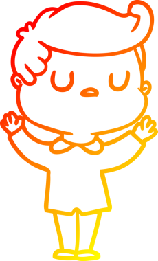 Bir insan tarafından çizilmiş bir çizgi film karakteri.