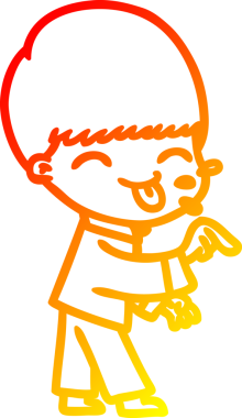 Bir insan tarafından çizilmiş çizgi film karakteri.