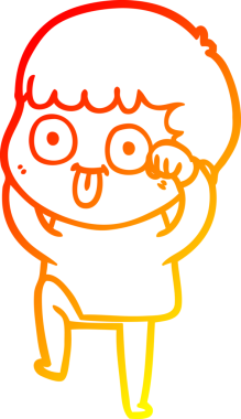 Bir insan tarafından çizilmiş çizgi film karakteri.