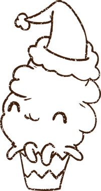 Bir insan tarafından çizilmiş Noel Keki Kömürü